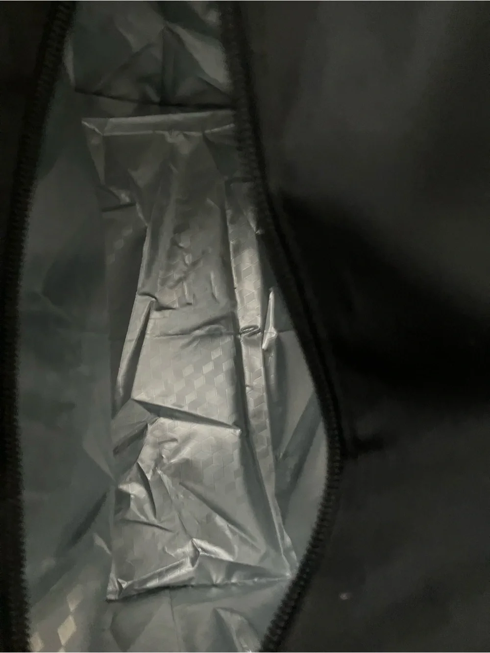 Black Quilted Large Insulated Lunch Bag